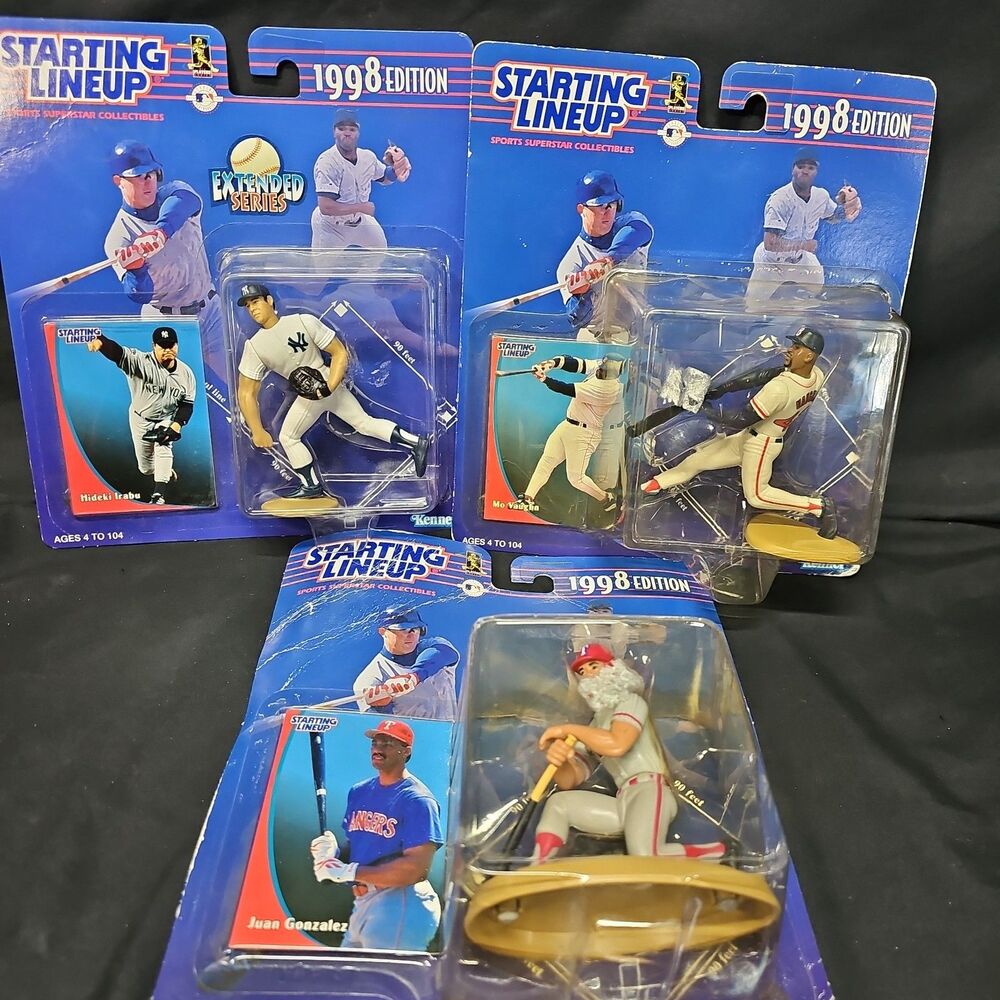 Starting Lineup 1998 Baseball Collectables Lot Of 3 (1 Extended Series)